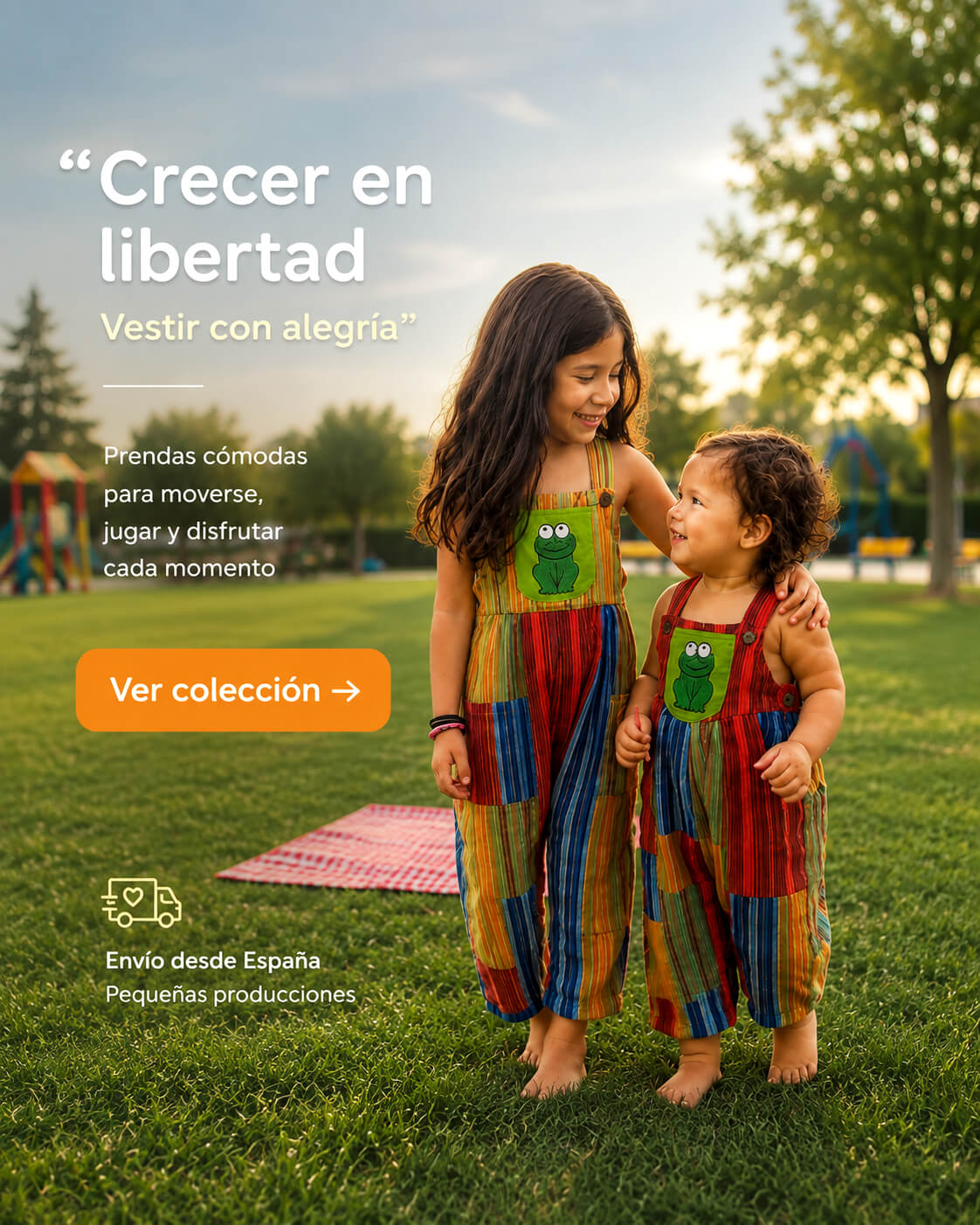 Crecer en libertad Pachamama Kids, ropa infantil